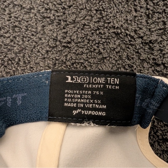 Travis Mathews White Cap with Black Speckles- FlexFit 110 - Picture 2 of 2